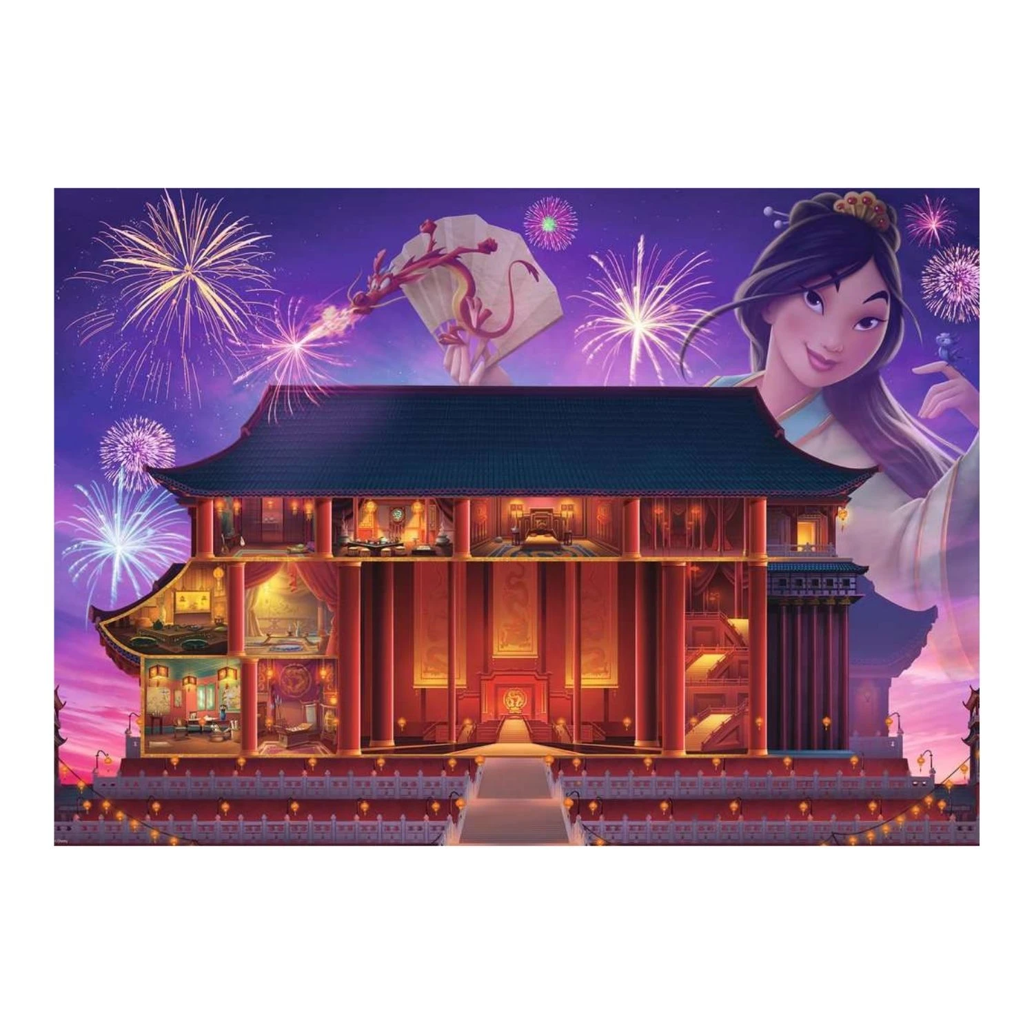 Ravensburger Παζλ Disney Castle Mulan 1000pcs - Image 2